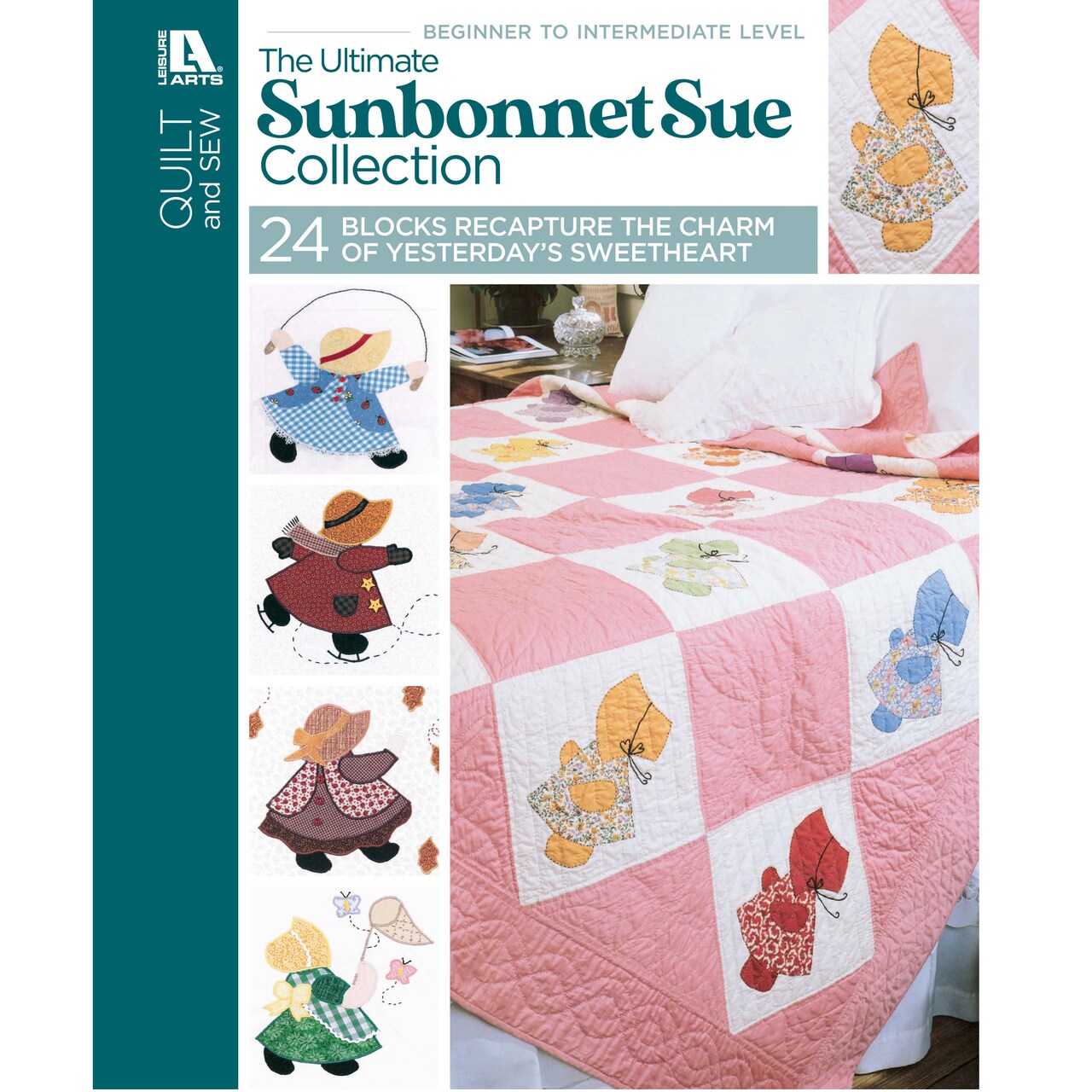 Leisure Arts Quilt Book - Ultimate Sunbonnet Sue quilting patterns collection quilt book � Quilting books with twenty-four applique block quilt patterns